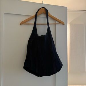 Denim Halter Corset Top (never worn)